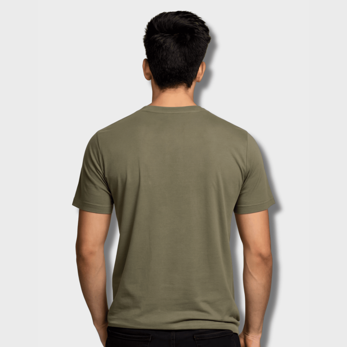 Still Moving Graphic T-Shirt: Olive Green