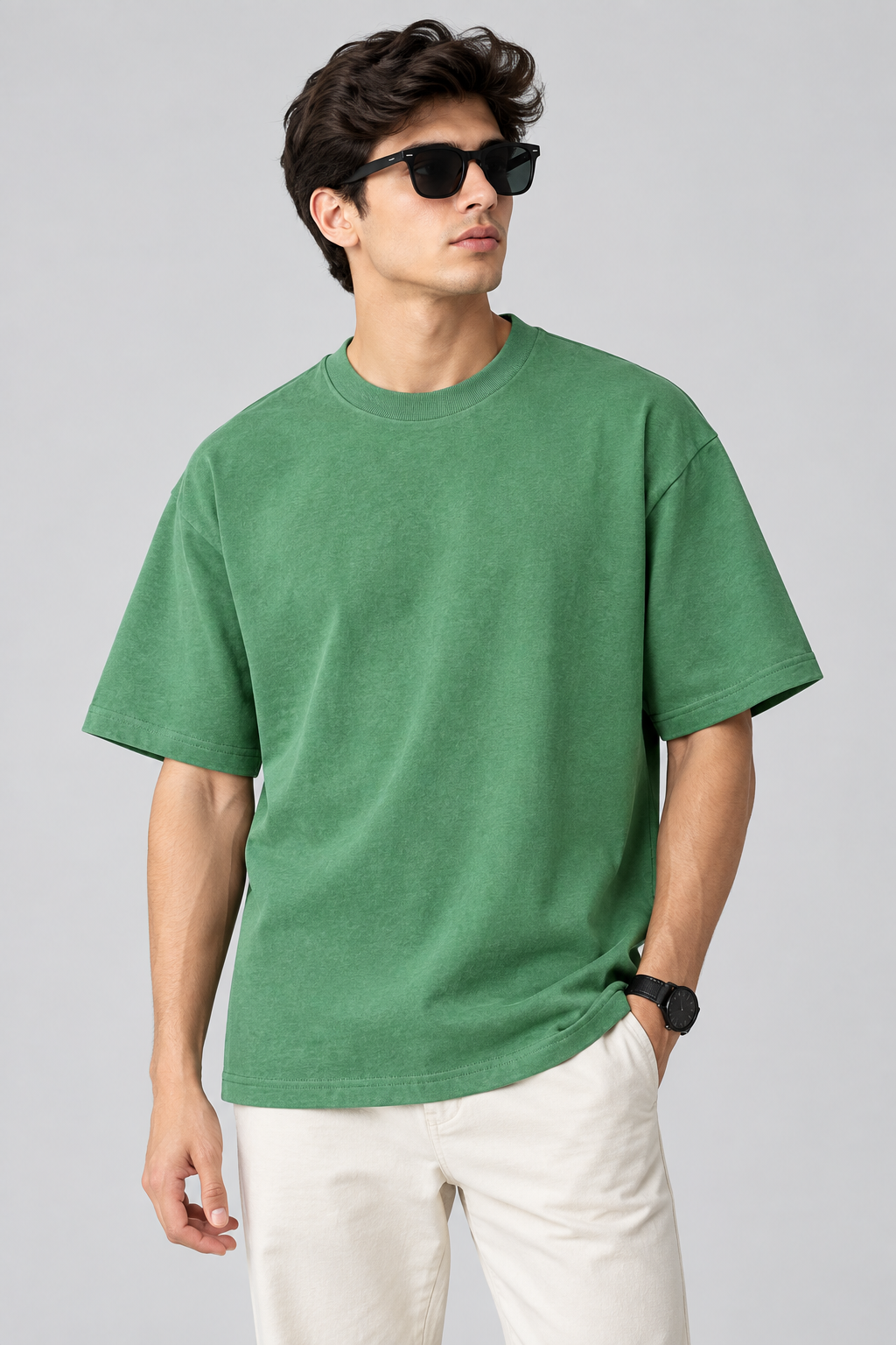Oversized Tee: Forest Green