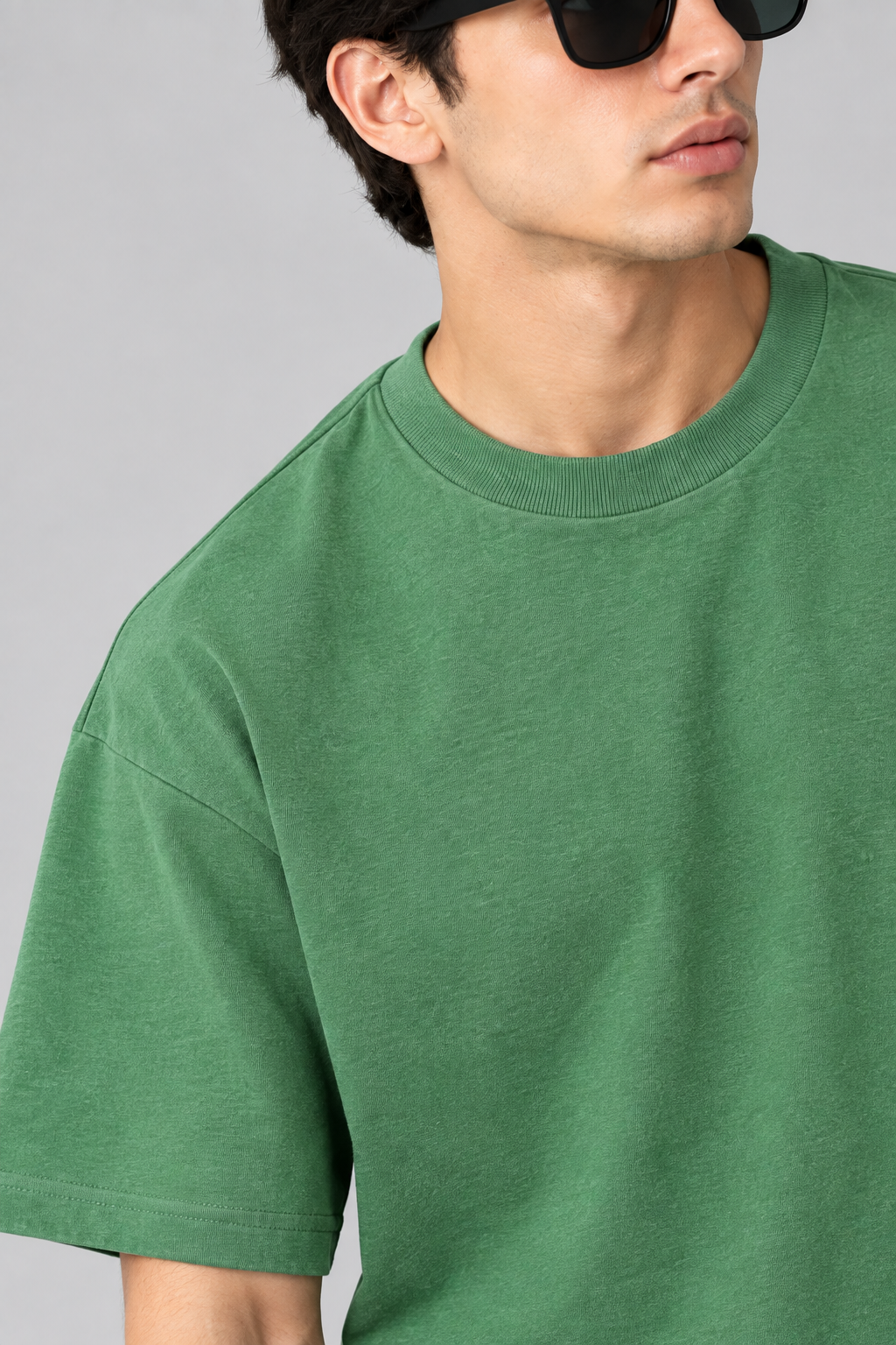 Oversized Tee: Forest Green