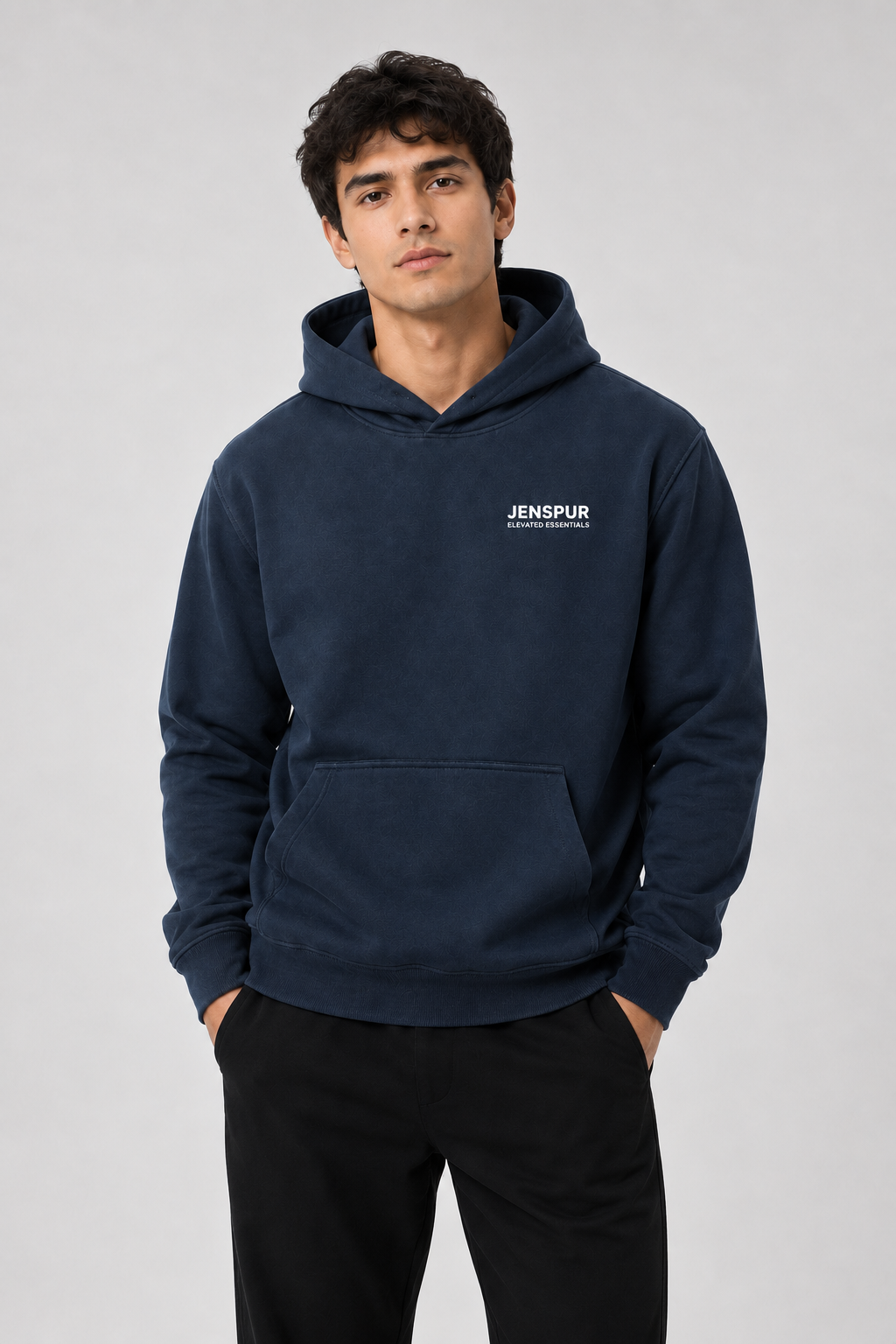 Premium Hoodie: Navy Blue