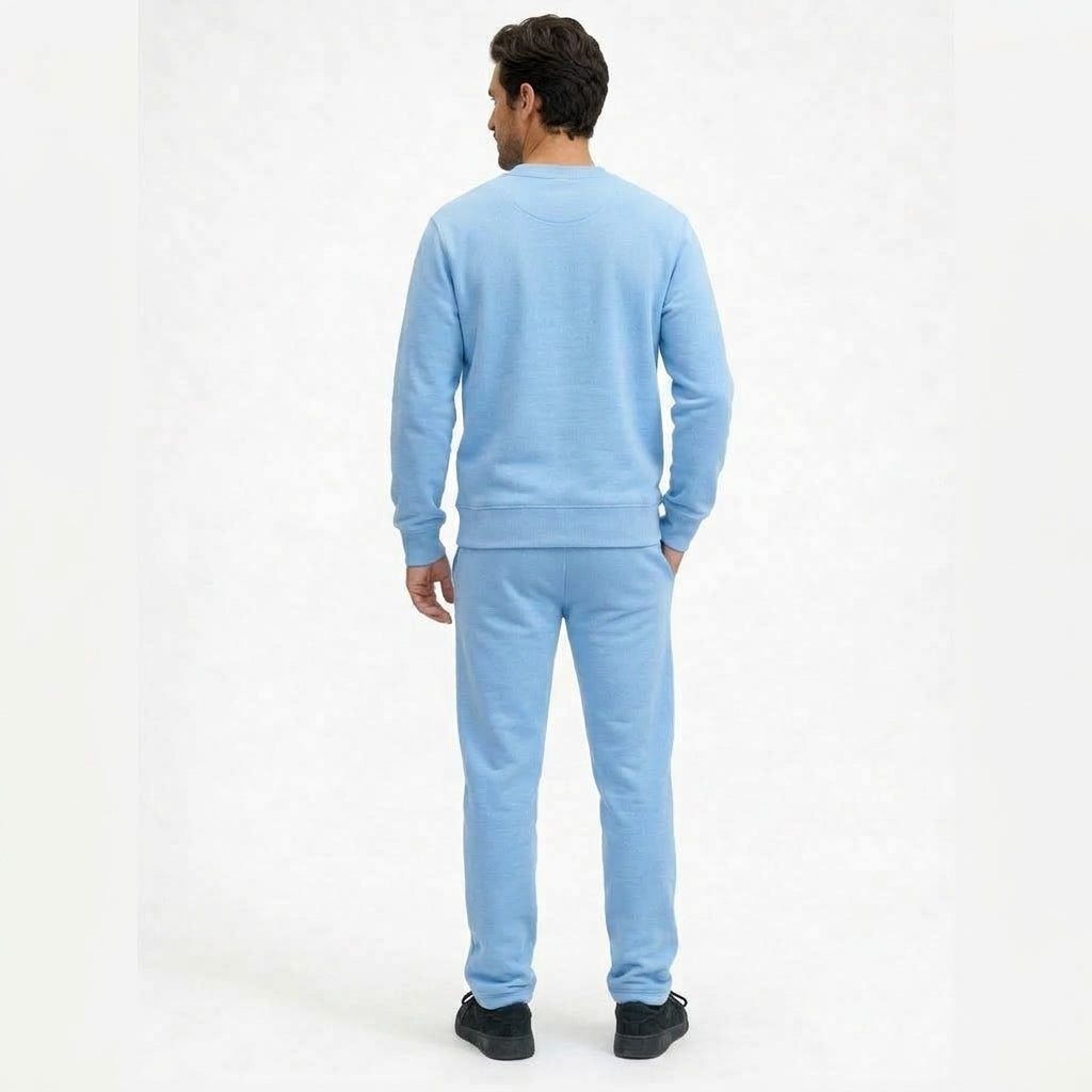 Essential Embroided Co-ord Set: Sky Blue