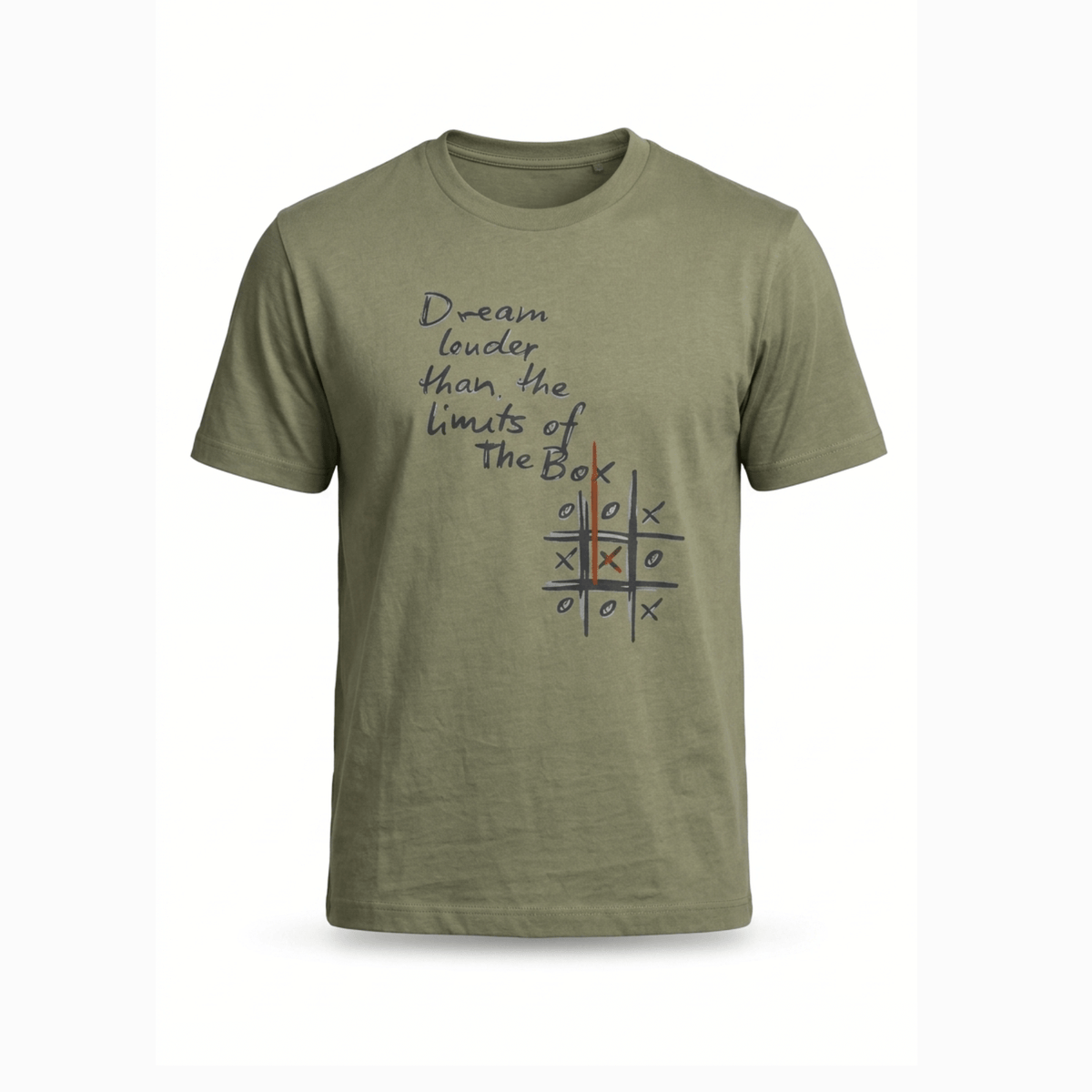 Dream Graphic T-Shirt: Olive Green