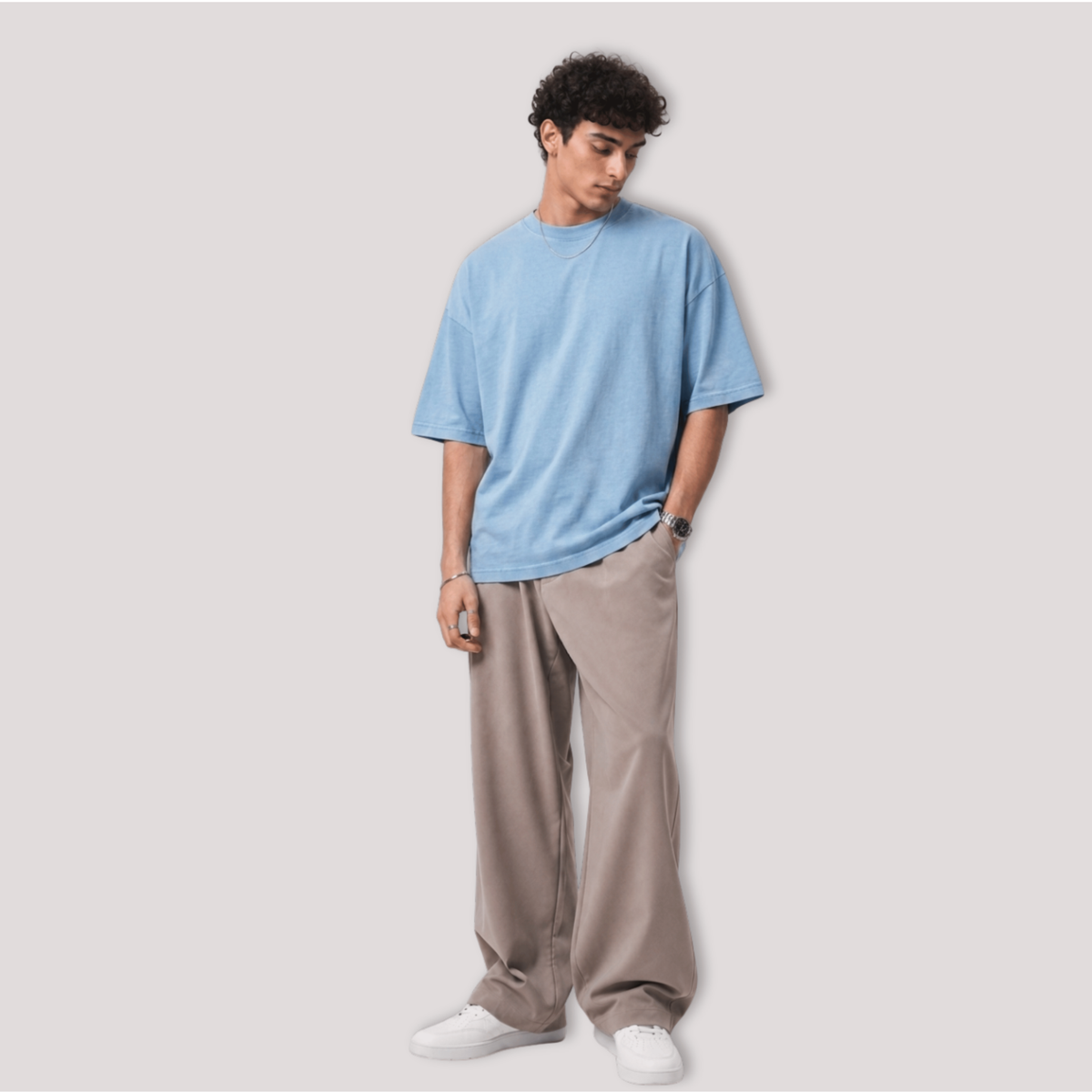 Oversized Tee: Dusk Blue