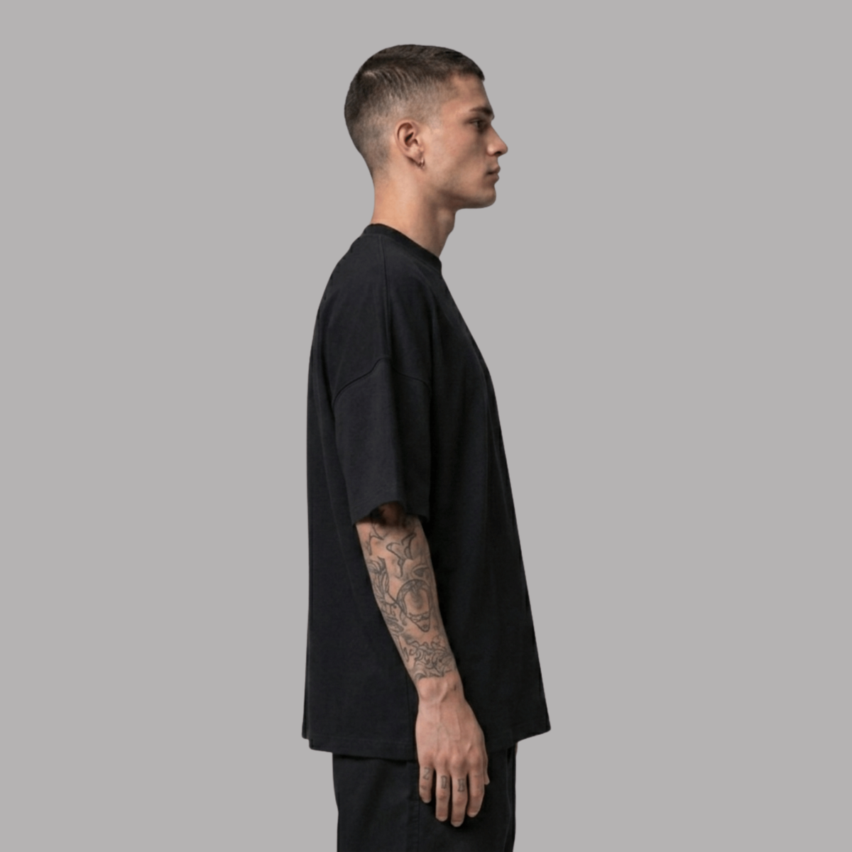 Oversized Tee: Black