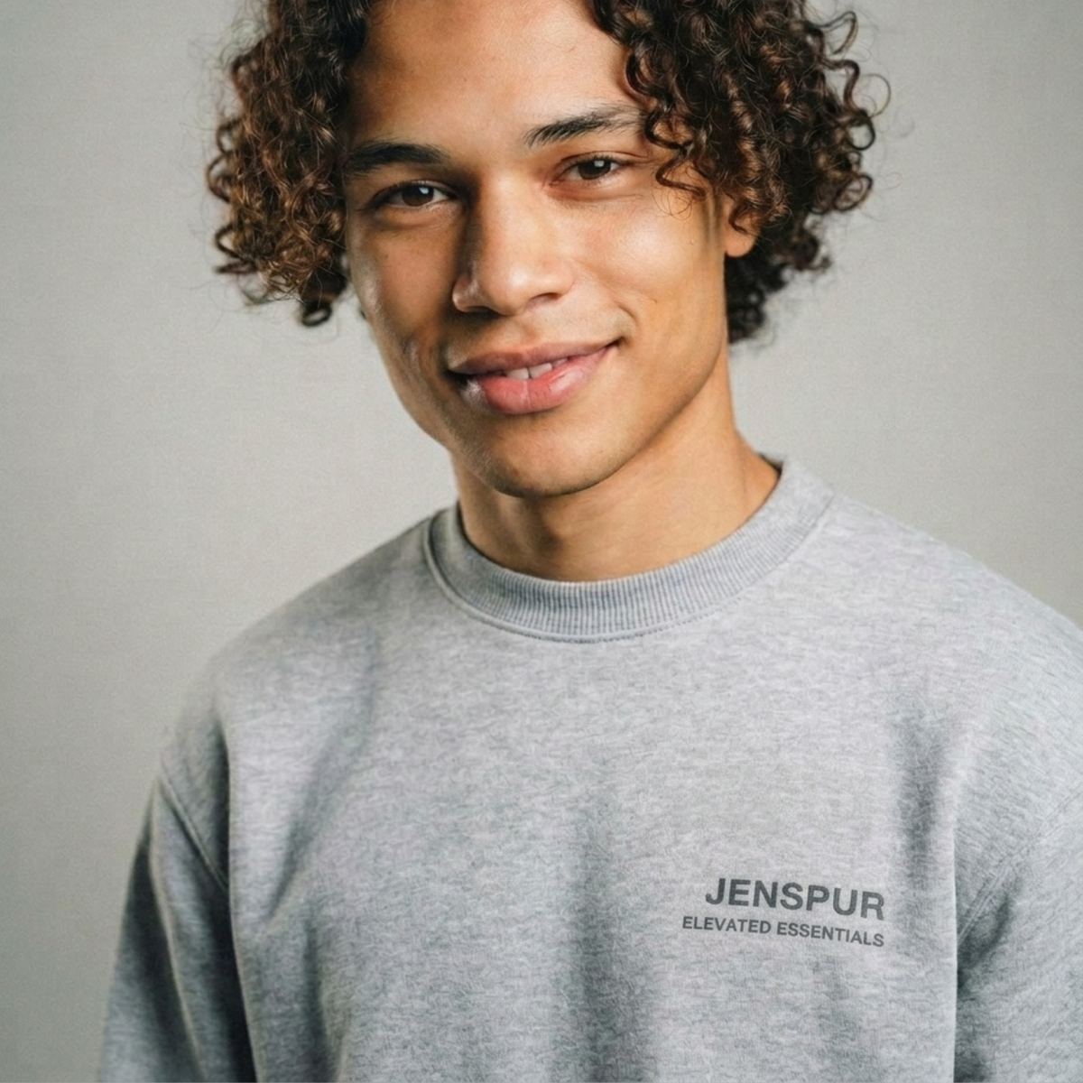 Embroided Sweatshirt: Grey