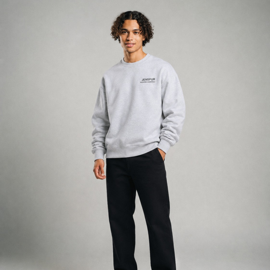Embroided Sweatshirt: Grey