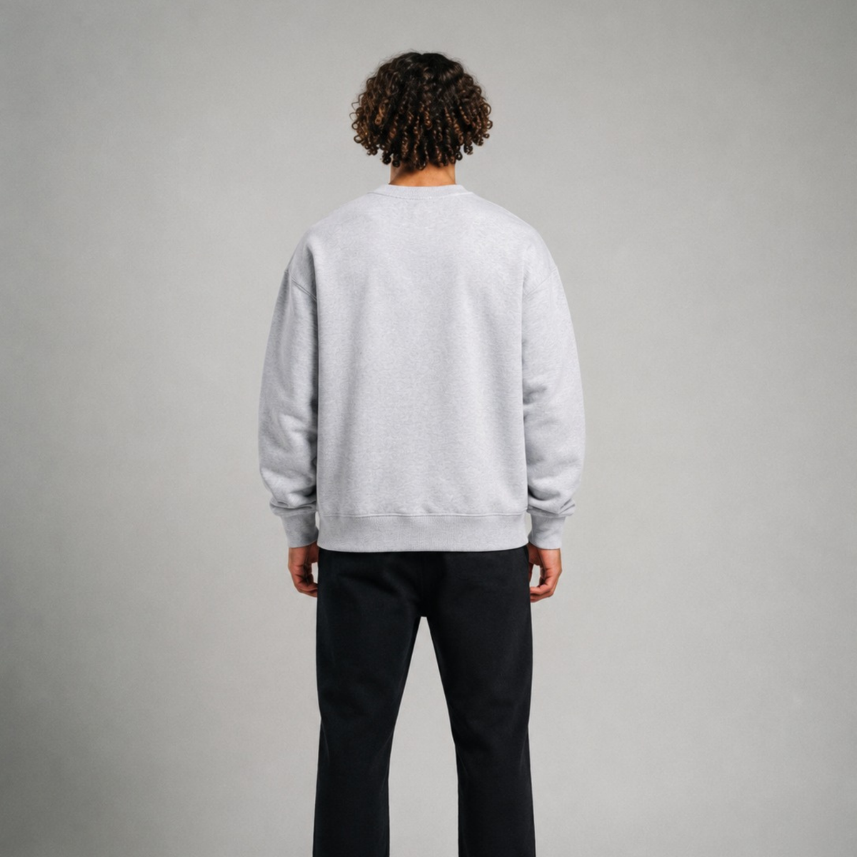 Embroided Sweatshirt: Grey