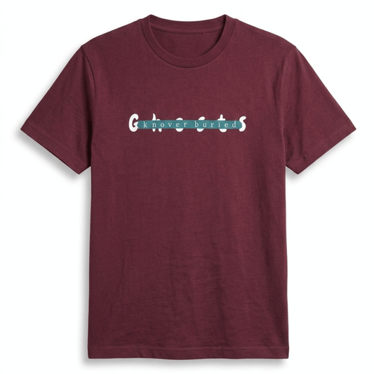 Ghost Graphic T-Shirt: Burgundy