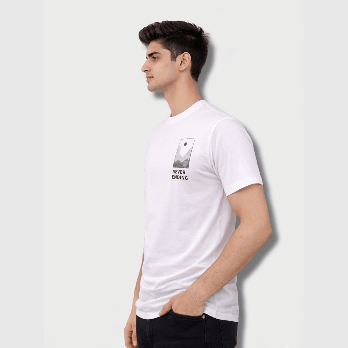 Never Ending Graphic T-Shirt: White