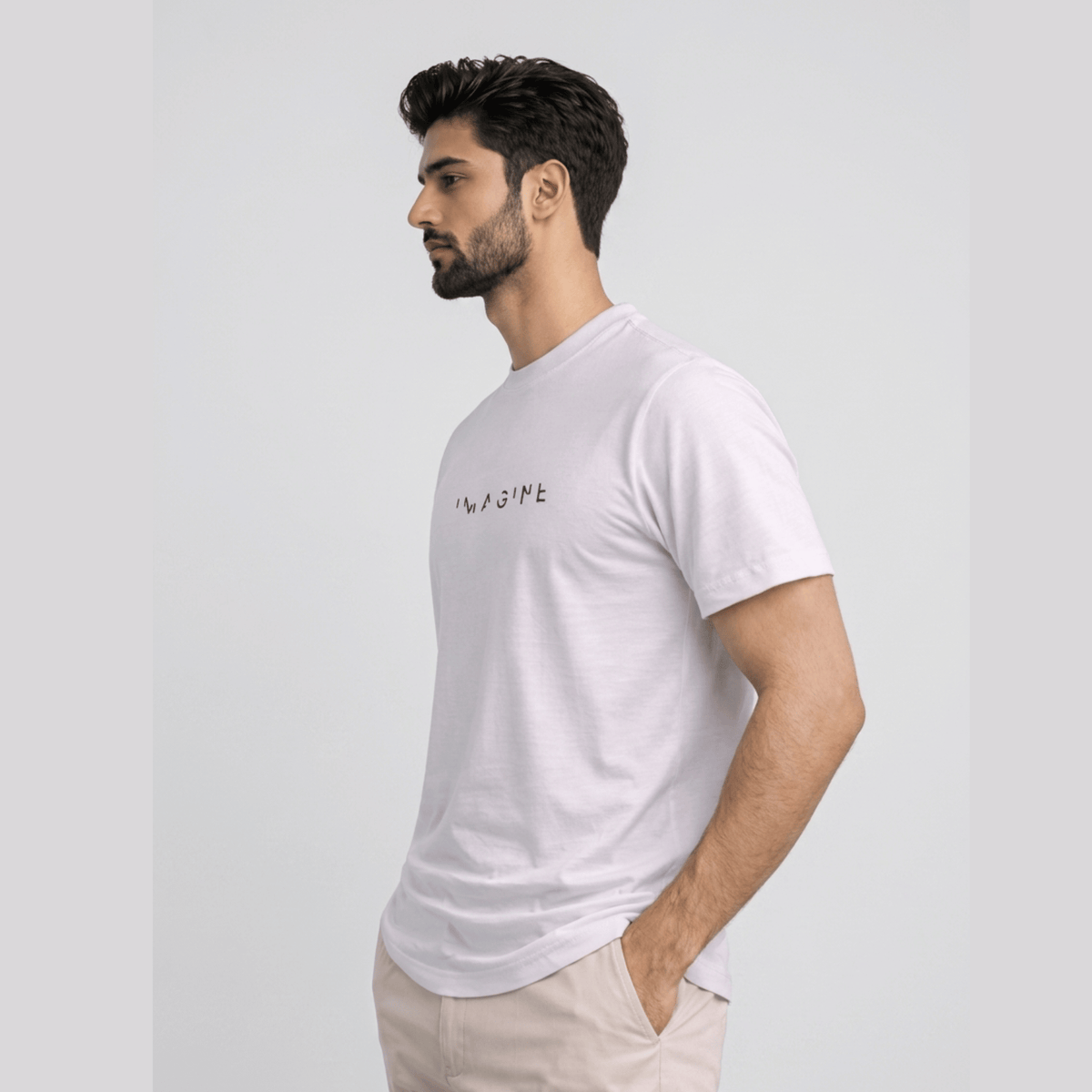 Imagine Graphic T-Shirt: White