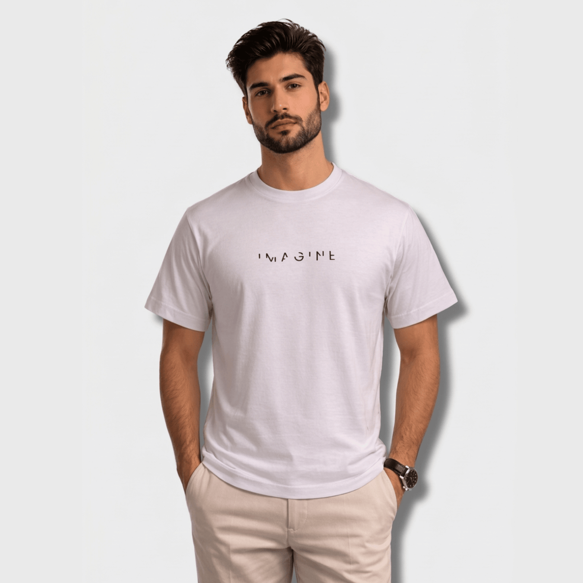 Imagine Graphic T-Shirt: White