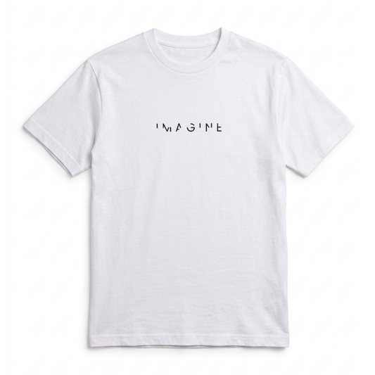 Imagine Graphic T-Shirt: White